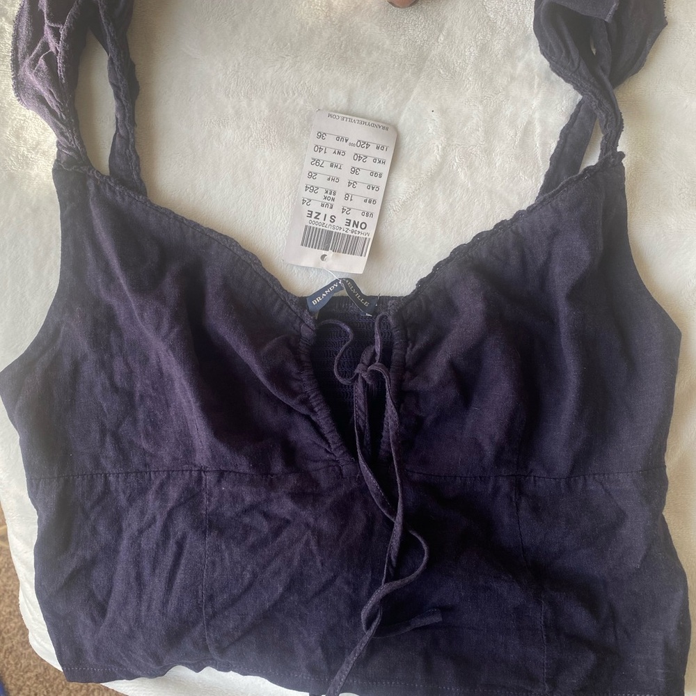 NWT Brandy Melville Navy top